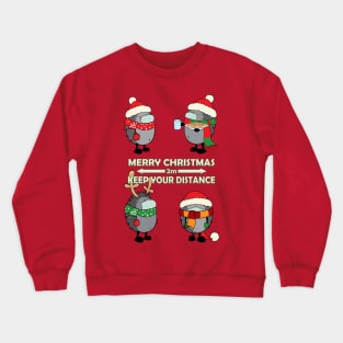 Christmas hedgehogs 2020. Crewneck Sweatshirt